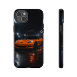 Orange C6 Neon Car Meet Tough Phone Case