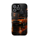 Challenger RT Phone Case, Rainy City Night Muscle Car Tough Cover