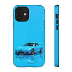 RX-7 Cyan Studio Phone Case Studio Color Match Car Art