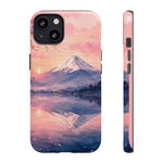 Mount Fuji Dawn Reflection Art Tough Phone Case