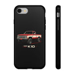 1986 Chevy K10 Red White Classic Pickup Tough Phone Case Cover