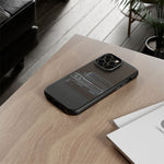 Black 1964 Impala Low-Key Tough Phone Case for Chevy Classic Car Fans