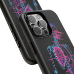 Neon Anatomical Skeleton Phone Case | Internal Displacement Art