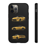 Gold Fairlady Z Classic Sports Car Tough Phone Case - 3 View