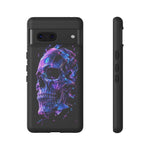 Holographic Skull Phone Case, Shattered Glass Iridescent Cover