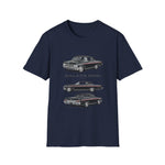 1962 Galaxie 500XL Classic Car T-Shirt | Vintage Coupe Trio Illustration