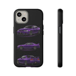 Purple R33 Skyline GTR JDM Sports Car Phone Case Tough Multi View