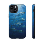 Amberjack School Phone Case, Open Water Sunlight Tough Cover