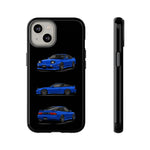 Blue 180SX JDM Sports Car Phone Case Tough Multi View