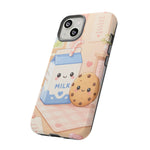 Milk Cookie Phone Case Cute Food Kawaii Tough Cover Gift Art