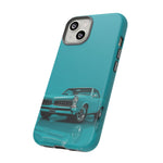 Turquoise 1960s GTO Car Phone Case | Retro Muscle Car