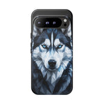 Siberian Husky Geometric Diamond Art Tough Phone Case