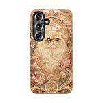 Persian Cat Floral Art Nouveau Tough Phone Case