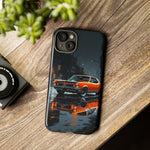 1966 GTO Orange Rainy City Tough Phone Case Cover Gift Art