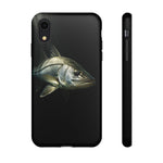 Snook Fishing Phone Case, Saltwater Portrait Black Cover, Gift