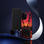 Black Gold Trans Am Sunset Tough Phone Case - Palm Boulevard Art