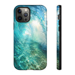 Ocean Wave Tunnel Tough Case | Turquoise Surf Phone Cover