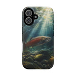 Salmon River Fishing Phone Case, Sunlit Current Cover