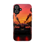Black Camaro ZL1 Sunset Tough Phone Case - Palm Silhouette