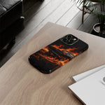 Black Charger Classic Muscle Flames Tough Phone Case Cover Gift
