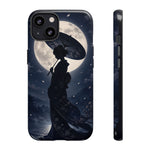Geisha Parasol Moonlight Art Tough Phone Case