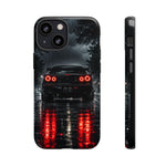 Night Rain R34 Skyline Car phone case | Sports Car Rear Lights, Reflective Road