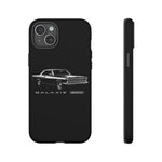 Vintage Galaxie 500 Phone Case | Classic Car Illustration, Black