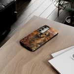 Border Terrier Earthy Watercolor Art Tough Phone Case