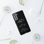 Black Silverado Classic Pickup Tough Phone Case for Chevy Truck Fans