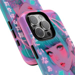 Neon Cyber Geisha phone case | Tough Case