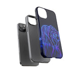 Neon Blue Tiger phone case | tough protective cover