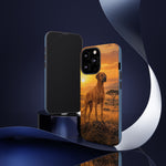 Rhodesian Ridgeback African Savanna Art Tough Phone Case