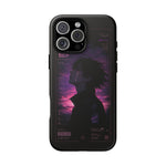 Melancholy Data Poster Phone Case, Glitch Anime Sky Tough Cover