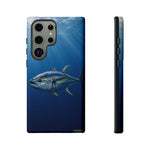 Yellowfin Tuna Phone Case, Deep Blue Water Tough Cover, Gift