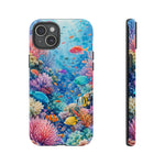 Underwater Coral Reef Phone Case | Colorful Tropical Fish Ocean Scene