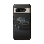 Black 1970 Nova SS Studio Front Tough Phone Case for Muscle Car Fans