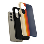 Retro Rainbow Stripe Phone Case | Tough Phone Case