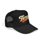 Texas Trucker Hat Vintage Retro Texas Sunset Foam Trucker Cap Western Cowboy Snapback Hat