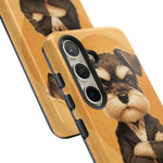 Schnauzer Mustache Boss Phone Case Funny Dog Lover Gift