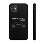 1986 Monte Carlo SS Black Front View Tough Phone Case Cover