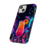 Neon Cocktail Phone Case | Retro 80s Tropical Drink Art