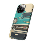 1957 Bel Air Turquoise Retro Tough Phone Case Classic Car Art Cover
