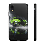 Lime Green 2022 GT500 Phone Case, Smoke Studio Reflection Cover