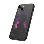 Melancholy Data Poster Phone Case, Glitch Anime Sky Tough Cover