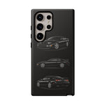 Black 300ZX Sports Car Tough Phone Case - Multi View