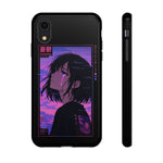 Melancholy Anime Girl Phone Case Vaporwave Tough Case