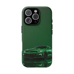 Racing Green Camaro Phone Case, Sports Muscle Car Tough Cover