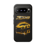 Z06 Corvette Phone Case, Yellow Neon Chrome Studio Cover