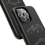 Black GNX Phone Case, Three-View Muscle Car Vector Tough Cover