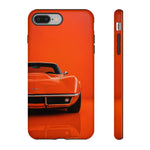 Orange 1969 C3 Phone Case, Stingray Classic Sports Car Cover, Gift